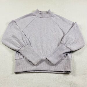 Maeve Anthropologie Mock Neck Knit Sweater Lilac Lavender